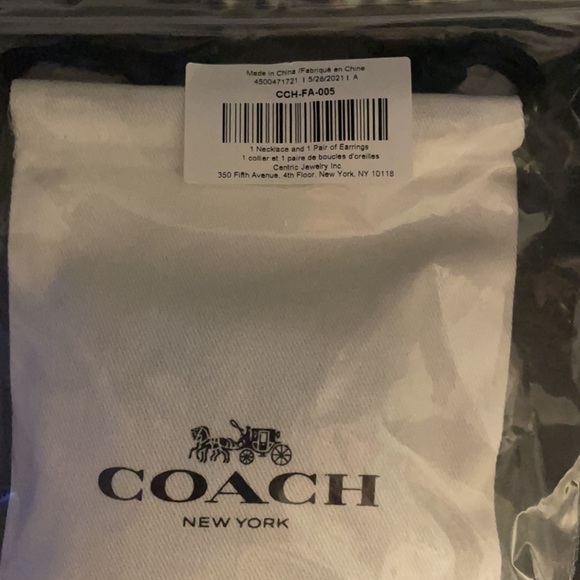 Coach Necklace and Earrings Set - Picture 11 of 11